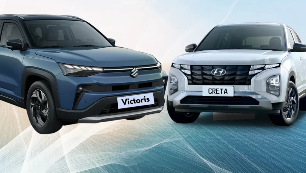 Maruti Victoris vs Hyundai Creta side by side comparison