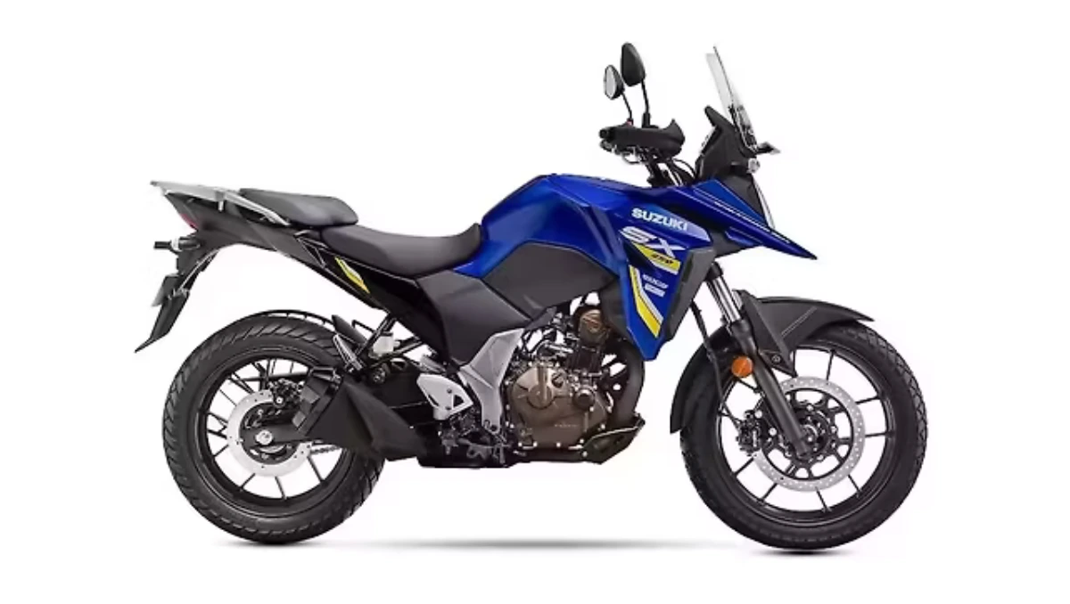 Suzuki V-Strom SX 2025 in Pearl Fresh Blue with Glass Sparkle Black dual-tone