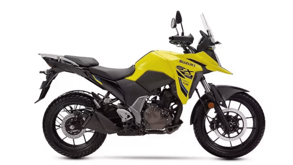 Suzuki V-Strom SX 2025 in Champion Yellow No. 2 with Glass Sparkle Black