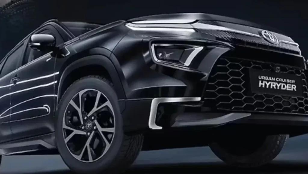 Toyota Urban Cruiser Hyryder Aero Edition with all-black exterior teased before launch in India