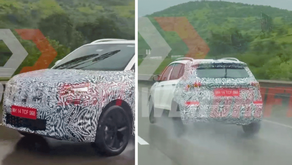 2025 Skoda Kushaq Facelift front and rear design updates with panoramic sunroof and ADAS