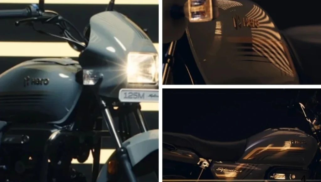 Hero Splendor Plus 125 Million Edition in Grey with 125M badge