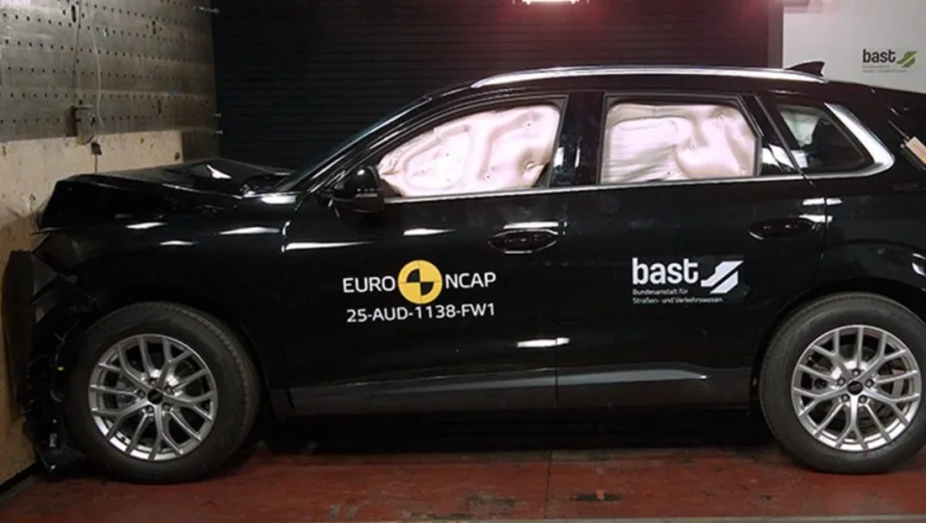 Audi Q3 Euro NCAP side impact crash test safety rating