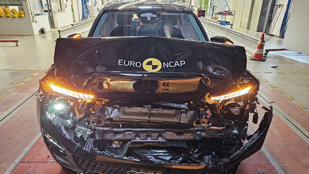 Audi Q3 rear-end whiplash protection Euro NCAP test