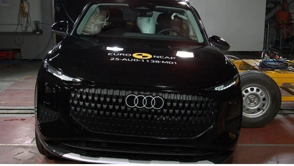 Audi Q3 Euro NCAP crash test five-star safety rating summary