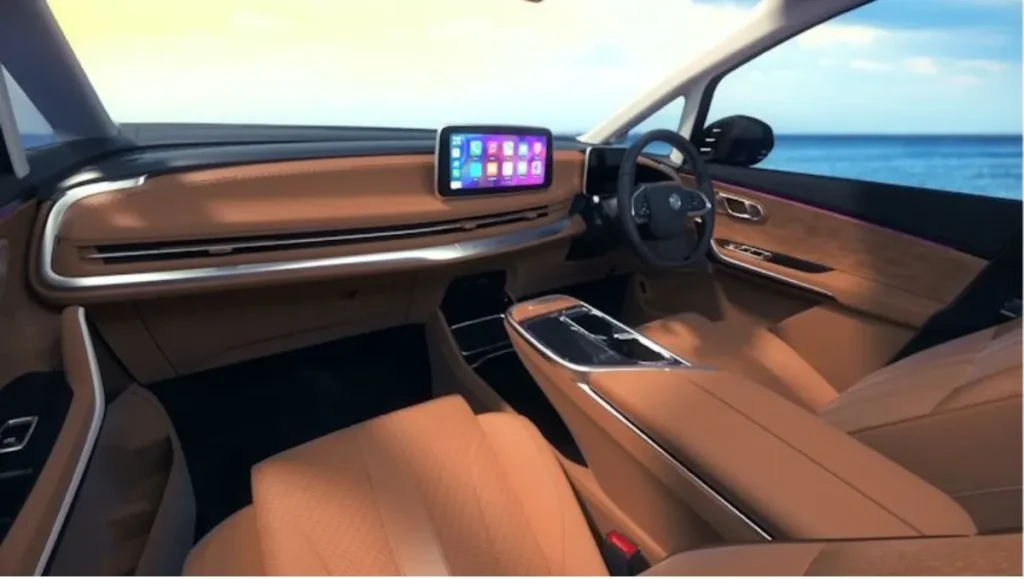 MG M9 Luxury MPV dashboard with 12.3-inch touchscreen and digital display