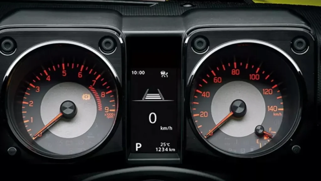 2026 Suzuki Jimny new 4.2-inch digital instrument cluster with modern driver display