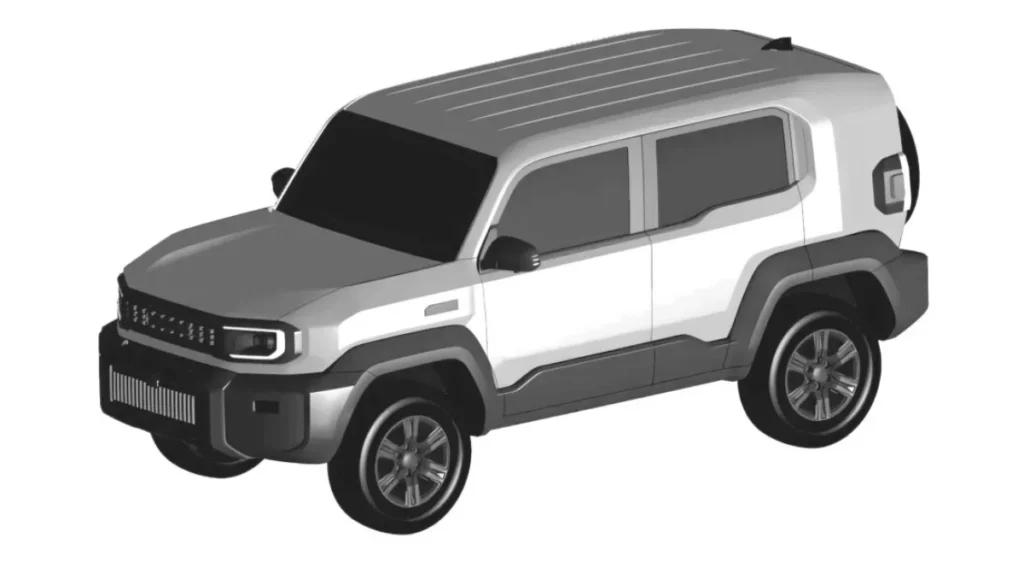 Toyota Land Cruiser FJ 2025 patent design sketches leaked