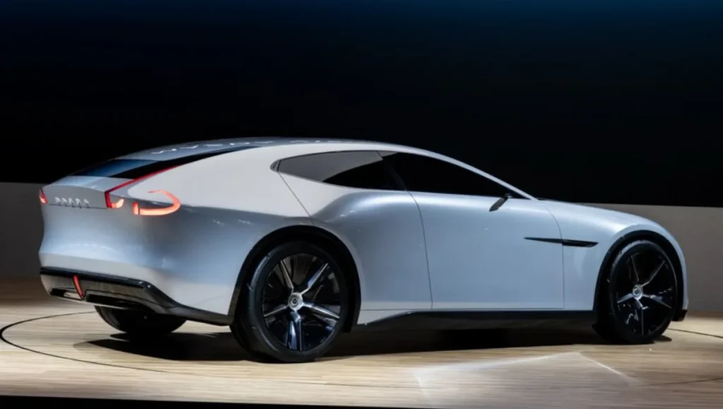 Mazda Vision X-Coupe rear and side profile highlighting fluid taillight design