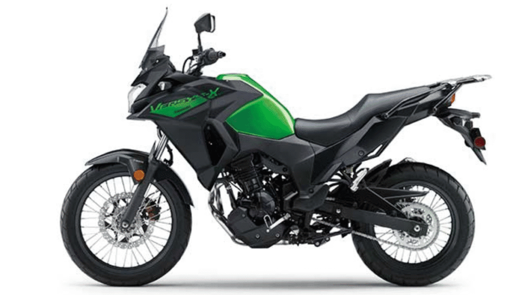 2026 Kawasaki Versys-X 300 side profile in Candy Lime Green