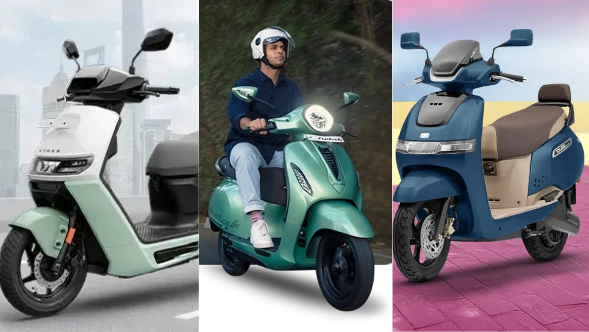 India electric two-wheeler sales September 2025 – TVS leads, Ather rises, Ola drops