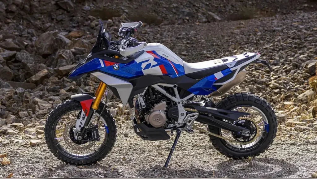 BMW F 450 GS side profile showcasing design and off-road stance
