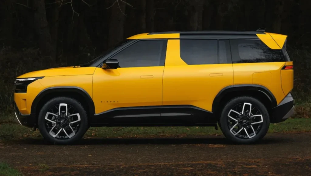 2025 Tata Sierra Launch front view showcasing bold design and LED lighting