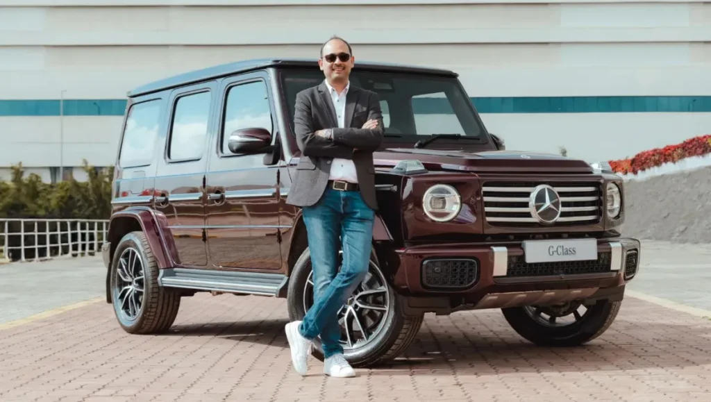 Mercedes G 450d India launch front view showcasing luxury SUV design and off-road stance