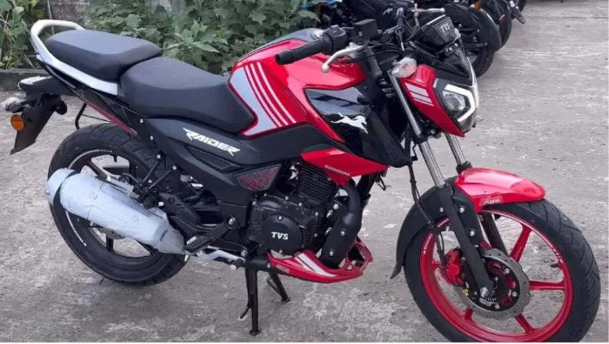 2025 TVS Raider 125 motorcycle with rear disc brake and single-channel ABS