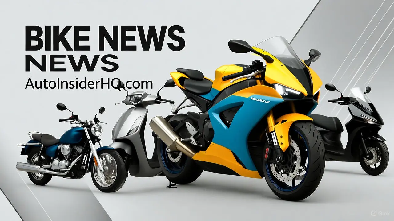Bike News page of AutoInsiderHQ.com featuring a latest bike news variety of motorcycles and scooters, showcasing the latest updates, reviews, and trends in the world of two-wheelers
