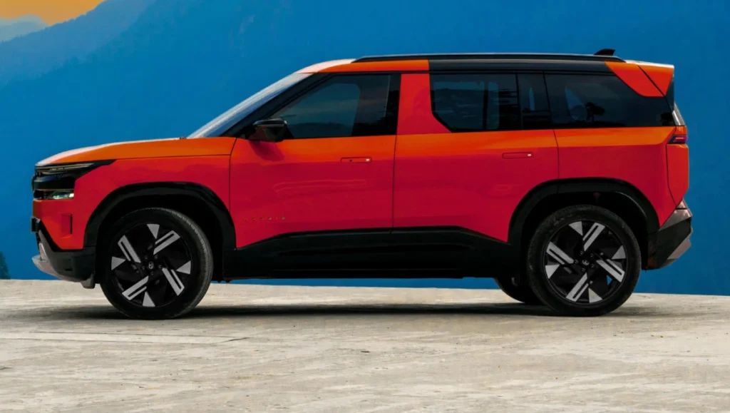 Tata Sierra unique features and colour options in Bengal Rouge red finish