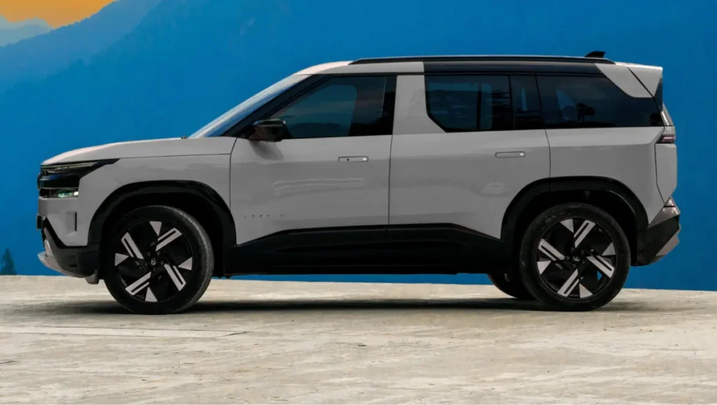 Tata Sierra unique features and colour options in Mintal Grey exterior tone