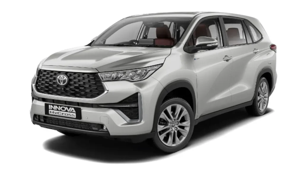 Toyota Innova HyCross hybrid MPV highlighting sustainable and family-friendly mobility solutions in 2025