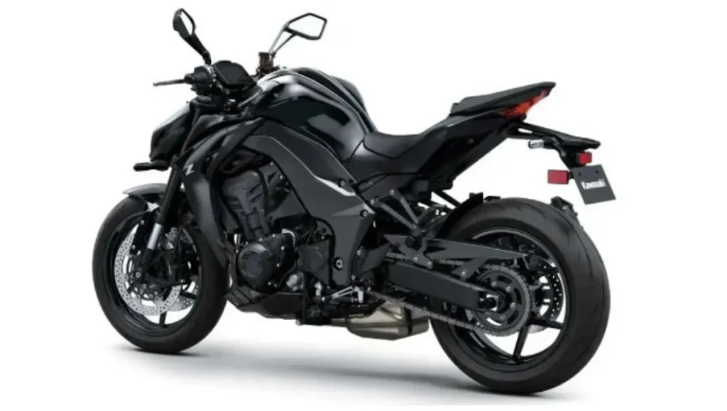 2026 Kawasaki Z1100 Launched in India rear side view black streetfighter motorcycle