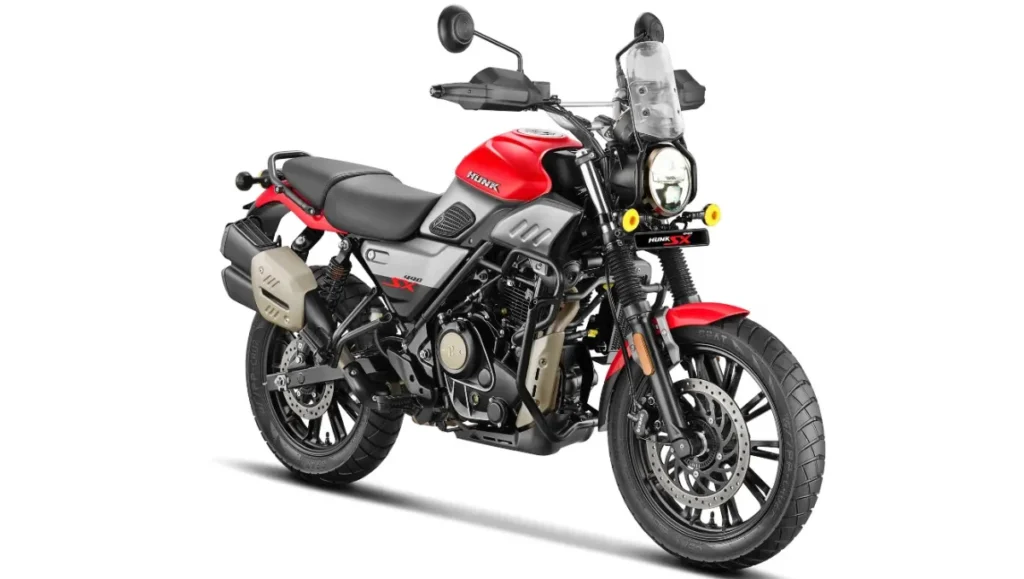 Hero Hunk 440 SX scrambler motorcycle unveiled at EICMA 2025 with modern ride-by-wire technology