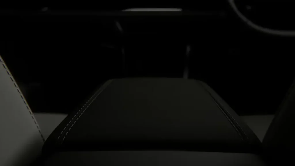 center console and armrest of the big new electric XEV 9s interior