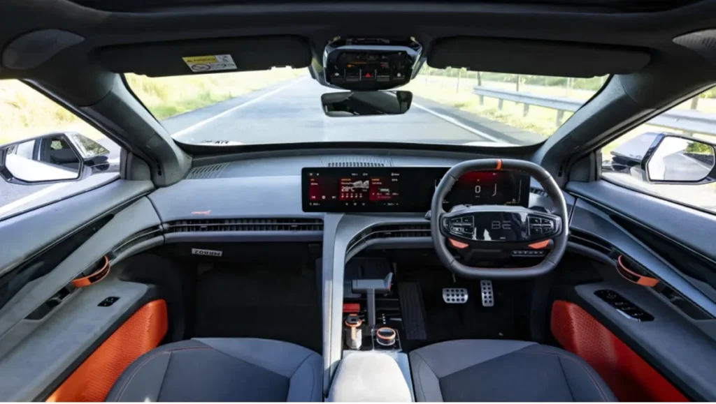 Mahindra BE 6 Formula E Edition interior dashboard and cockpit view