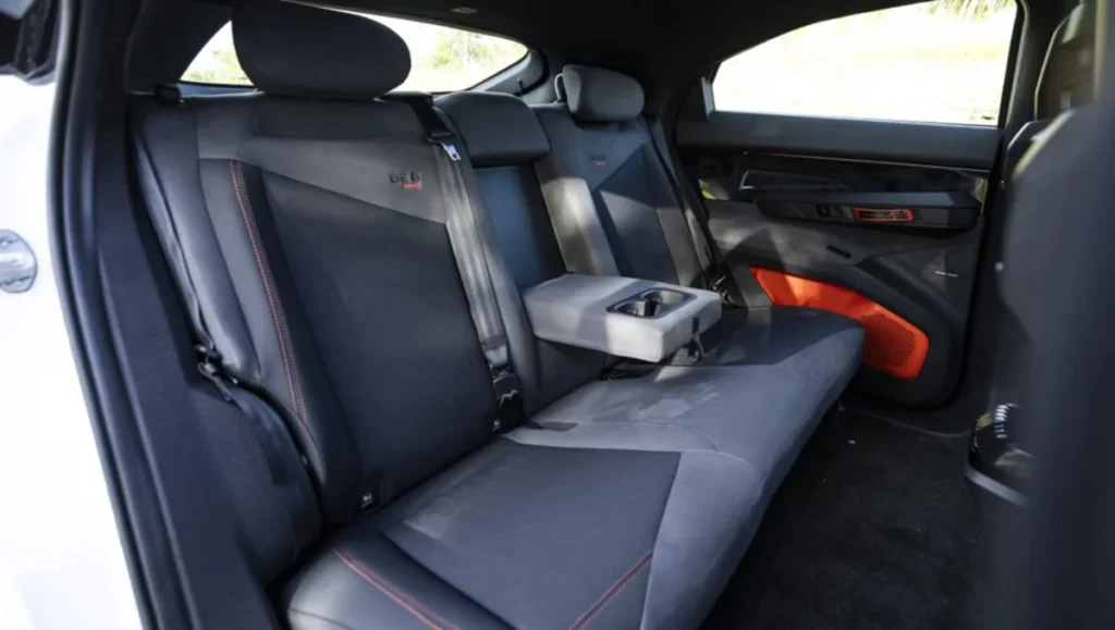 Mahindra BE 6 Formula E Edition rear seat interior space