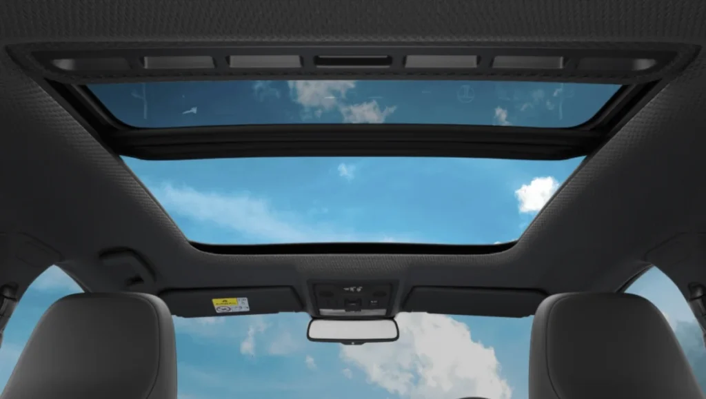 Tata Nexon 2025 electric sunroof with clear sky view
