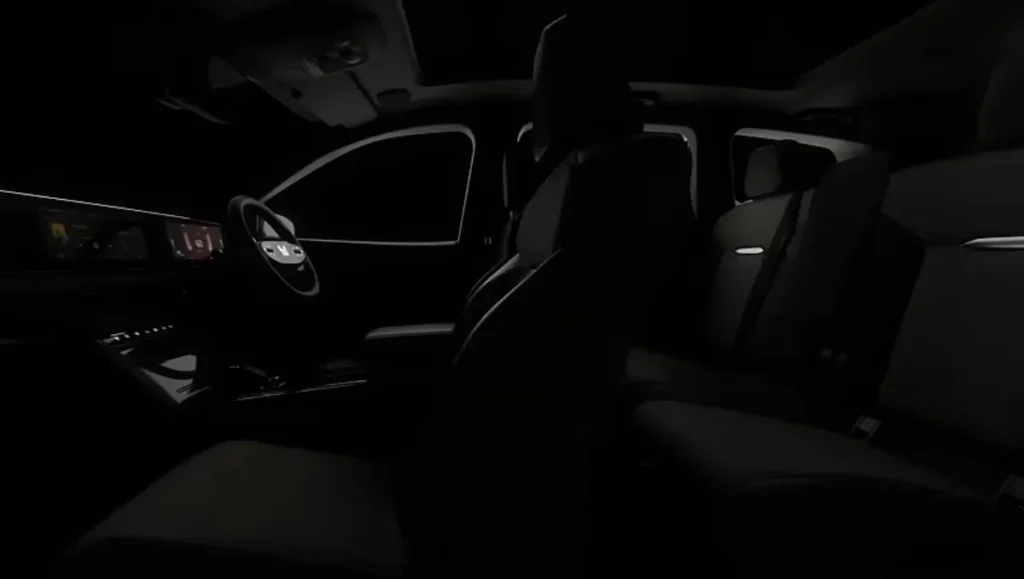 front and rear seat layout of the big new electric XEV 9s interior cabin