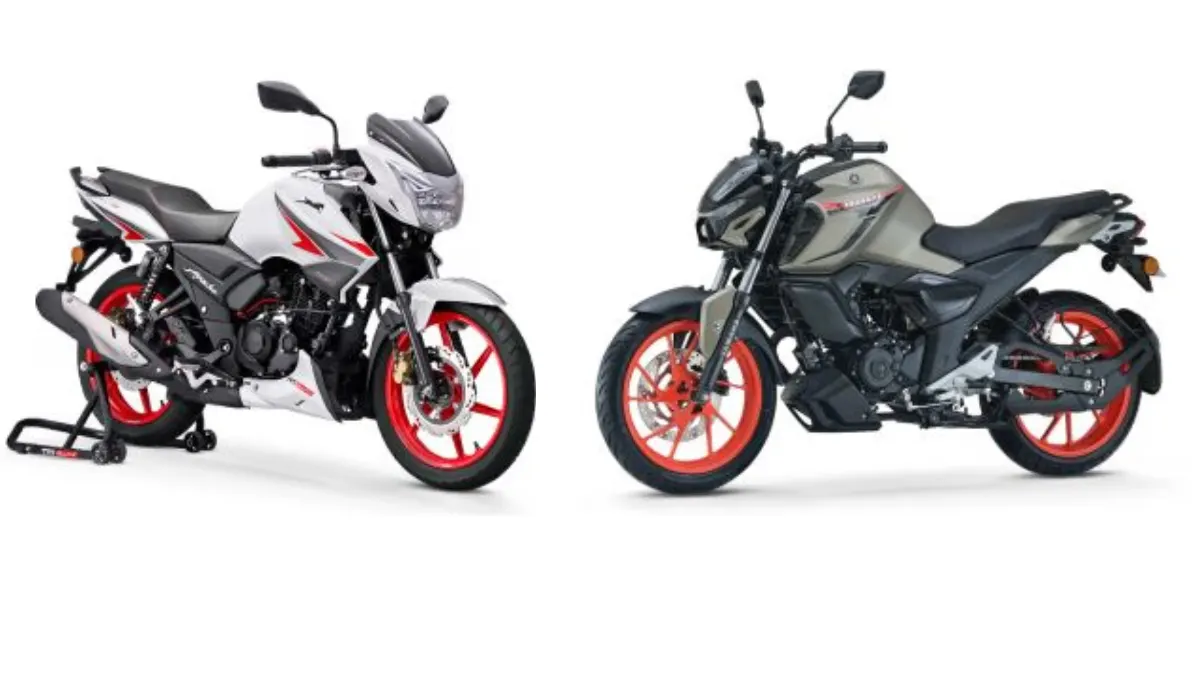 Yamaha FZ-Rave Vs TVS Apache RTR 160 side by side comparison image