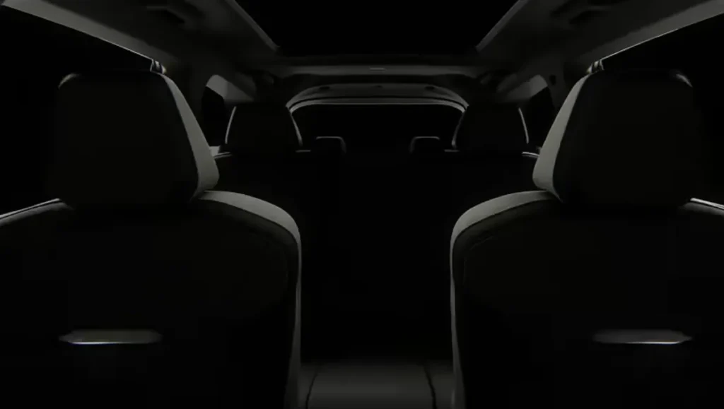 rear passenger seating and cabin spacing in the big new electric XEV 9s