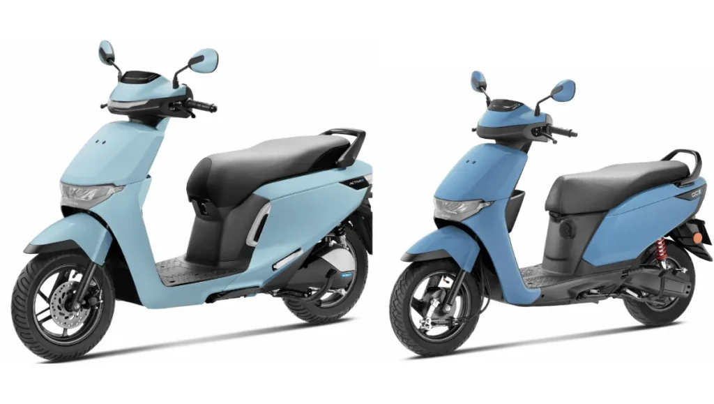 Honda Activa Production Halted electric scooters side by side in blue color on white background