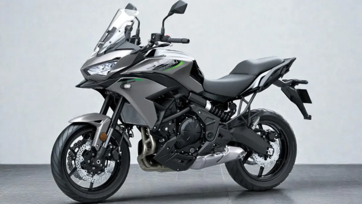 2026 Kawasaki Versys 650 Launched in India shown in new grey and black colour with touring stance and upright ergonomics