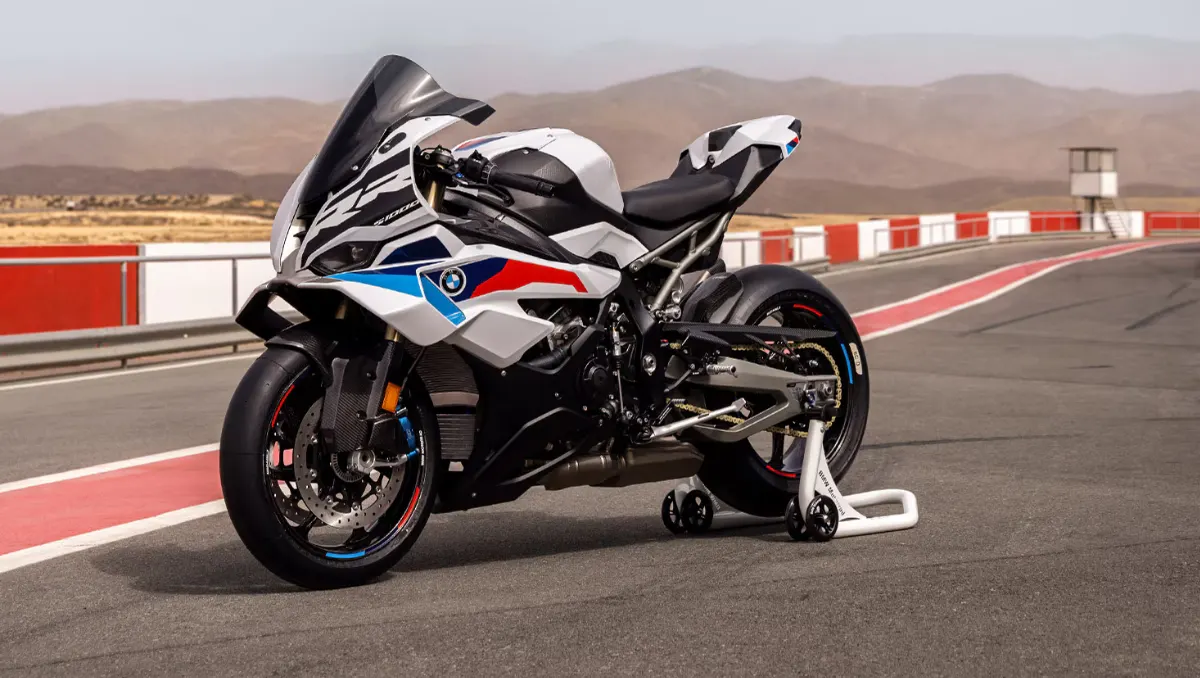 BMW Motorrad India to Hike Prices From Jan 2026 as premium BMW sport motorcycle seen on racetrack