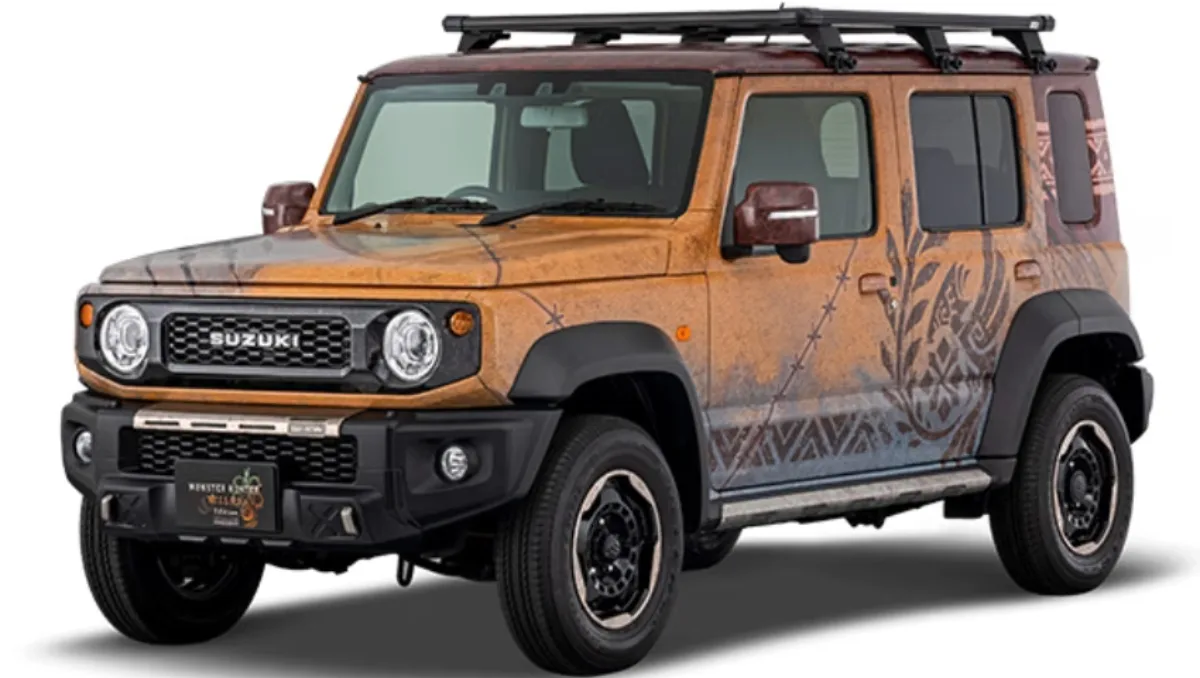 Suzuki Jimny Monster Hunter Set for Debut at Tokyo Auto Salon 2026 shown with rugged off road styling and themed graphics