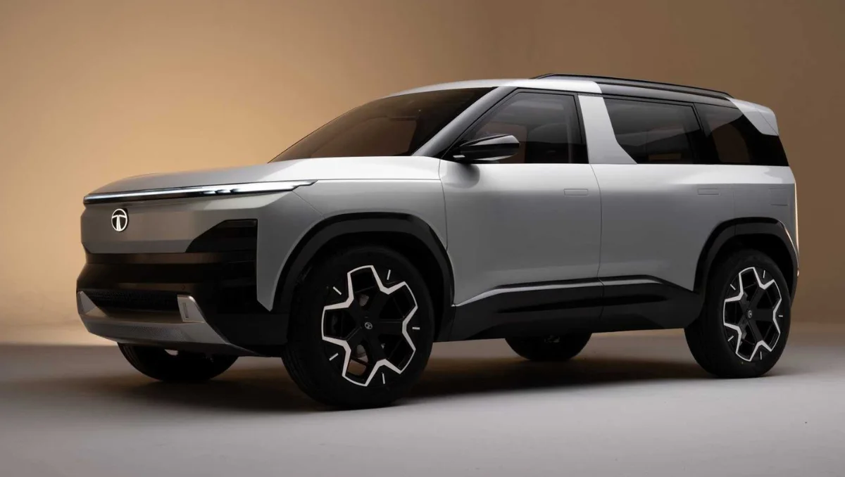 Tata Motors Confirms Sierra EV Launch in 2026 with a modern electric SUV design previewed in official concept form