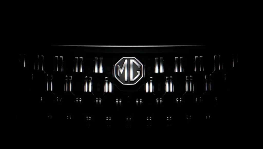 MG Hector facelift teased ahead of debut on December 15 showing illuminated grille design
