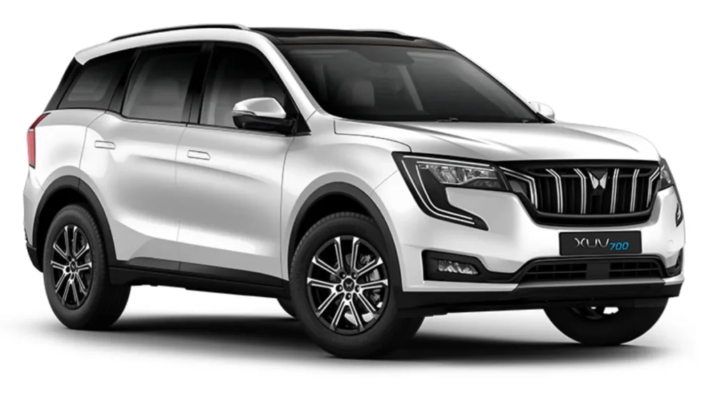 Mahindra SUV sales rise 22 percent in November featuring the Mahindra XUV700 in white