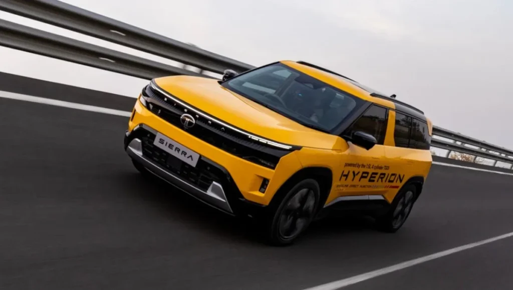 Tata Sierra Turbo-Petrol Creates a Mileage Record as the Hyperion-powered SUV undergoes controlled highway testing at NATRAX