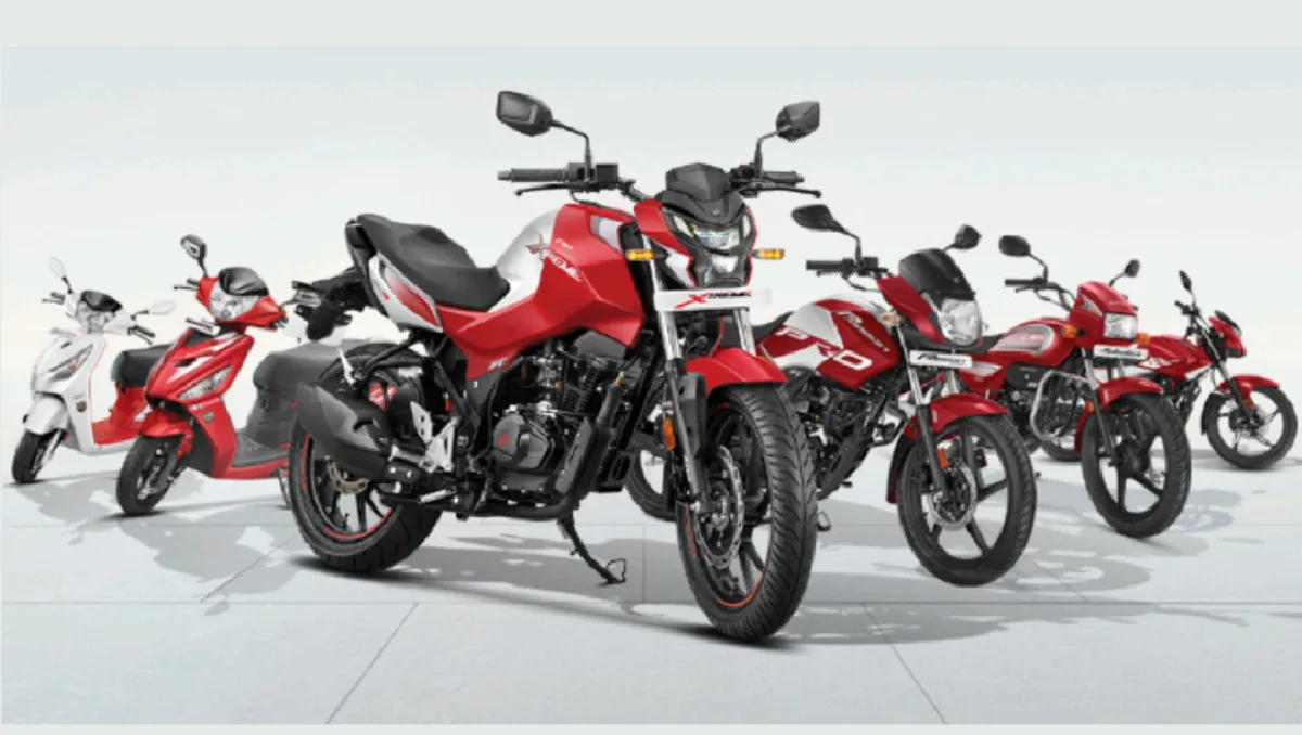 Hero Retains Top Spot in 2W November Sales featuring Hero motorcycles and scooters in lineup