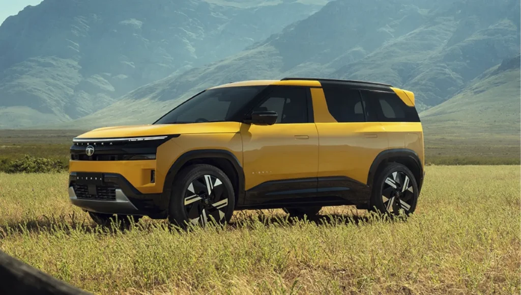 Tata Sierra Premium Variant Price Out showcased with the new Tata Sierra SUV in a rugged outdoor setting