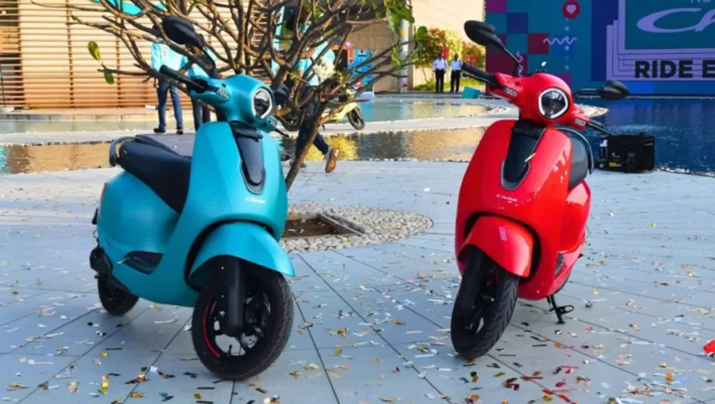 Bajaj Chetak C2501 Launched in India showcased in multiple colour options at the launch event
