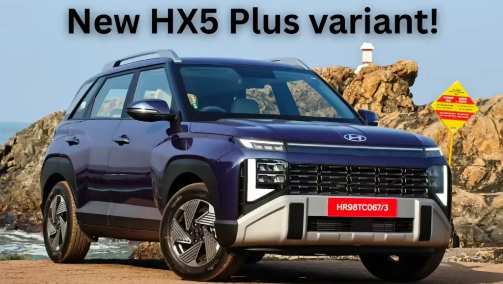 Hyundai Venue HX 5 Plus Variant Launched showing exterior design and front styling in India