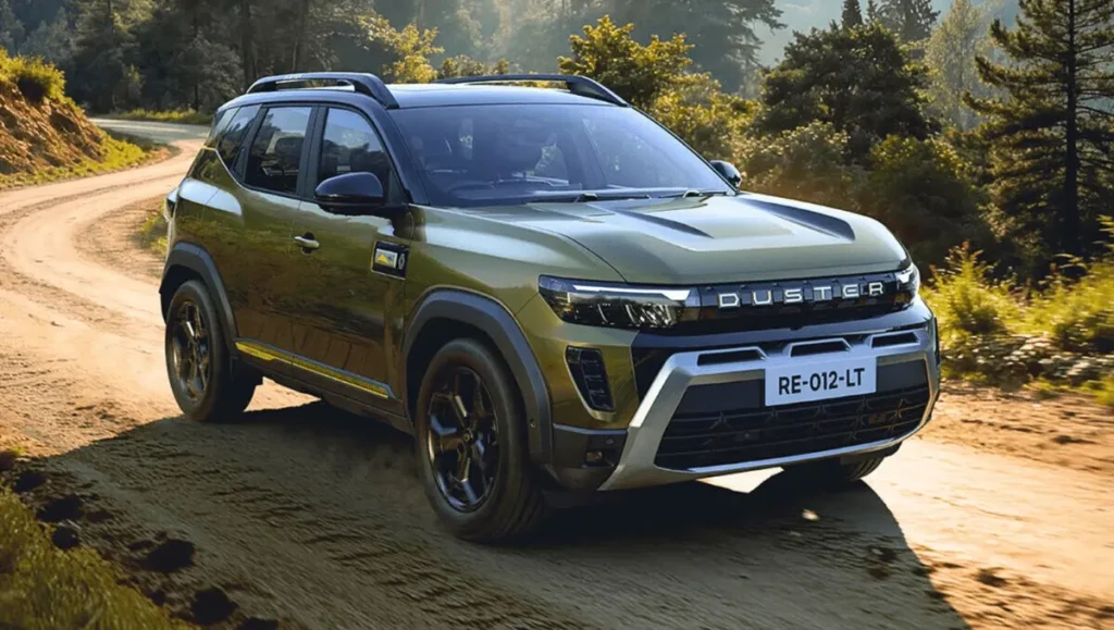 Renault Duster Strong-Hybrid Set to launch by Diwali 2026 driving on off-road trail