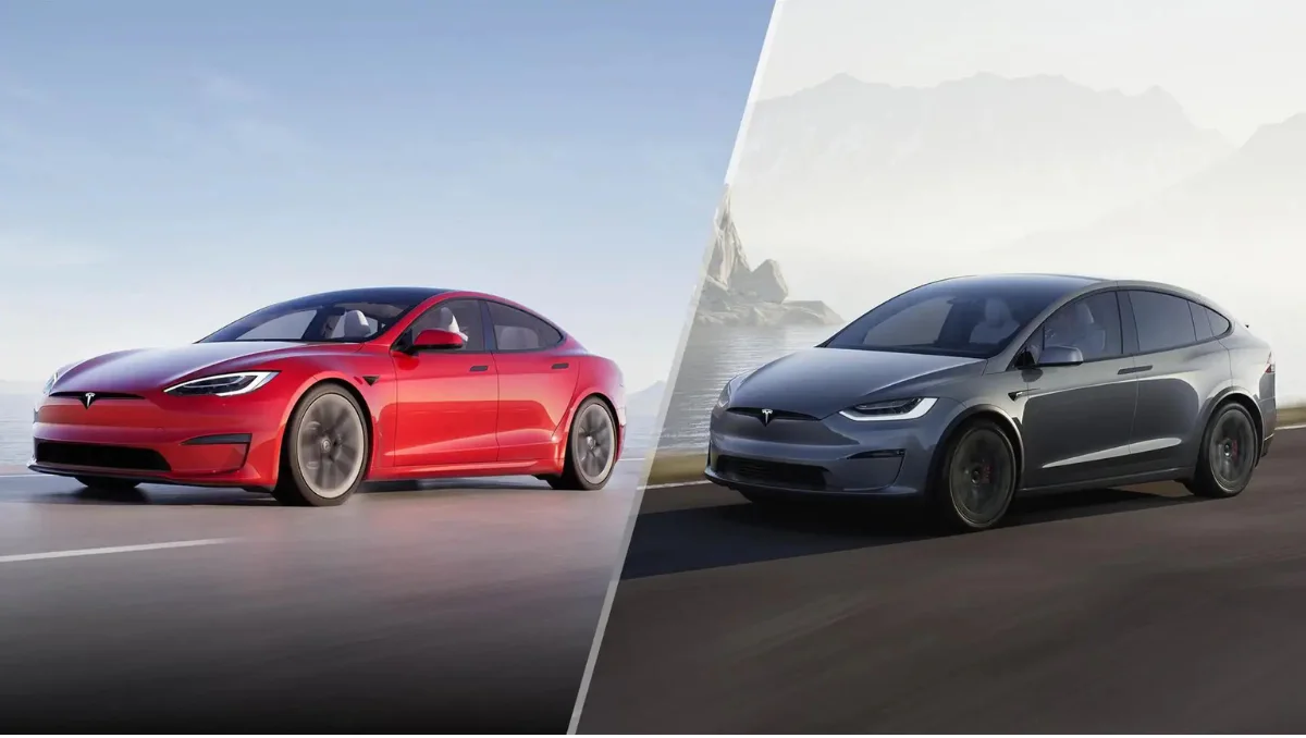 Tesla Model S and Model X to be discontinued showing both electric vehicles side by side in official visual