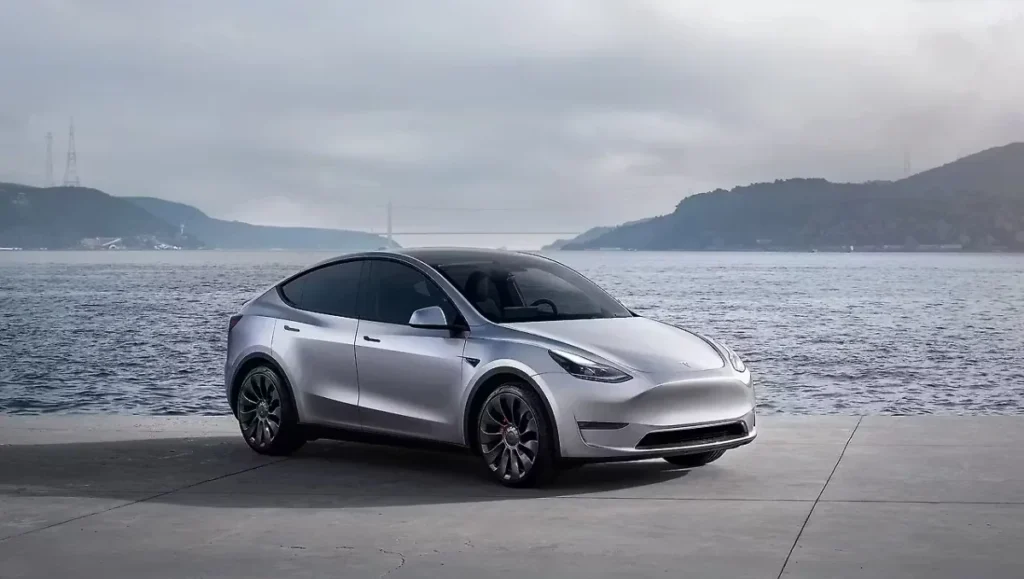 Tesla Model Y Gets Up To Rs 2 Lakh Discount showcased in official image highlighting updated electric SUV design