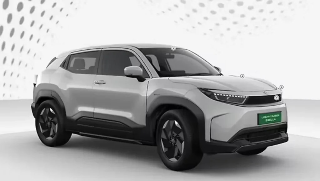 Toyota Urban Cruiser Ebella Base Variant Revealed side profile with dual tone alloy wheels and cladding