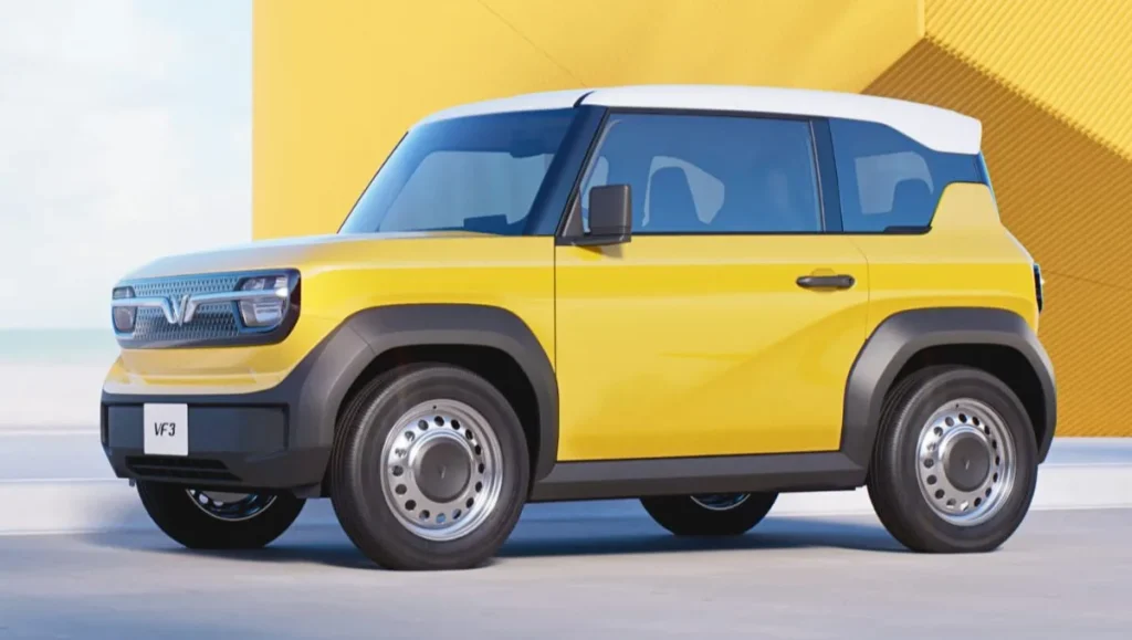 VinFast to Launch 3 New Models in 2026 hinted through compact VF3 electric SUV side profile