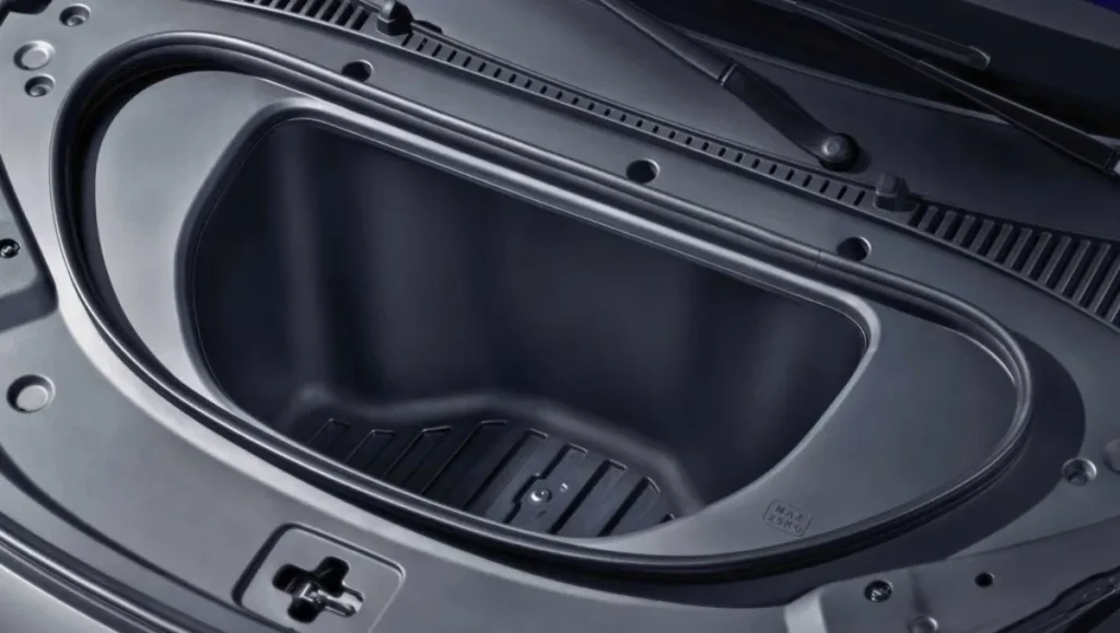 2026 Atto 3 Evo Revealed front trunk storage showing 101 litre frunk capacity